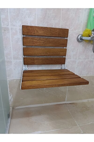 Özel Tasarım Katlanabilir Doğal Ahşap Duşakabin Oturağı - Konfor ve Şıklığın Buluşması!