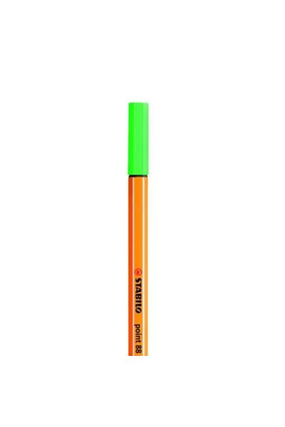 Stabilo Point 88 Fineliner Pen 0.4 mm Tip Emerald Green Metal Support Hexagonal Design