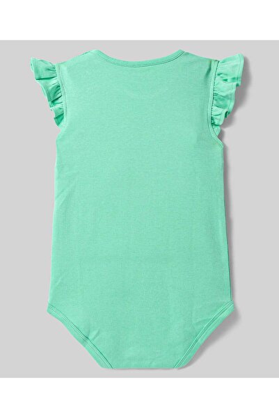 Bonfino Bonfino Cotton Knit Frill Sleeves Onesies with Floral & Hearts Print, pack of 4 - Multicolor