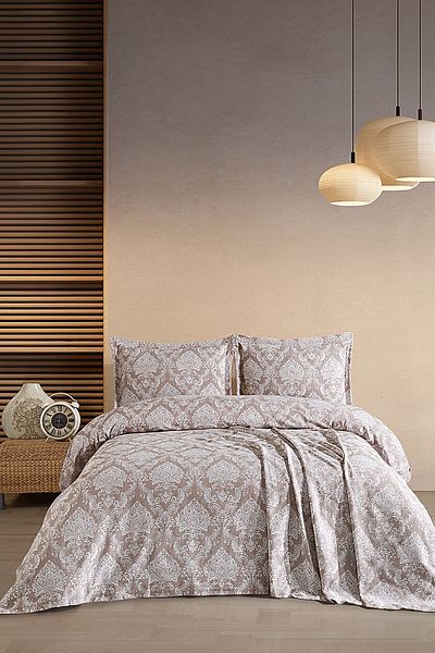 BİRHOME Dora Double Bedspread Set (beige)