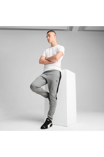 Puma Ανδρικό γκρι αθλητικό παντελόνι Evostripe Core (631533-03)