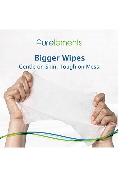 Purelements مناديل طبيعية تحتوي على 99.9% من الماء - عبوة من 12 قطعة - 768 قطعة