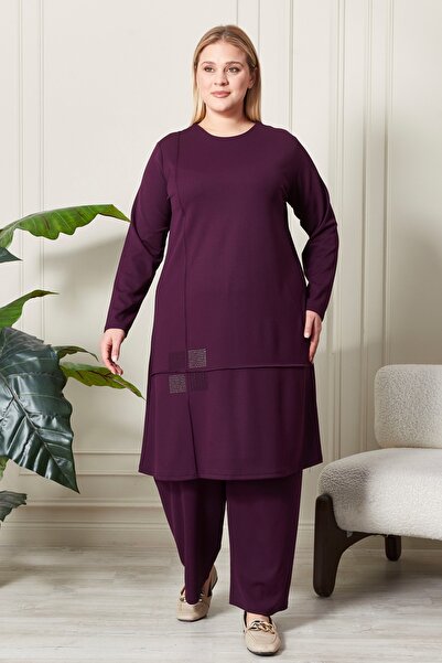 Ferace Costum de sezon din bumbac pieptănat de mărime mare pentru femei