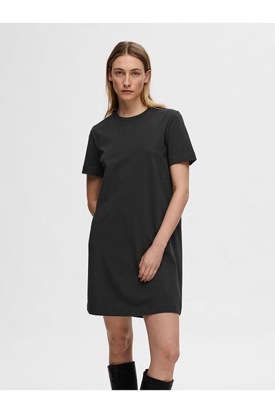 Selected Femme Minikleid Kurzärmeliges