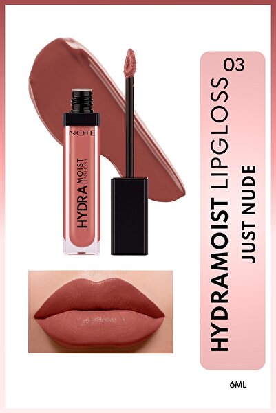 NOTE Hydramoist Lipgloss Nemlendirici Dudak Parlatıcısı - 03 Just Nude - Nude
