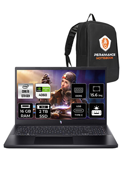 ACER Nitro V15 i9 13900H 16GB 2TB SSD RTX4060/8GB 15.6'' 165Hz FHD FDOS Gamin...