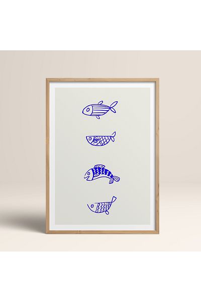 HOMEPACK Единична картина в дървена рамка, единичен плакат, картина TK/892