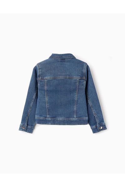 Ziddy Denim Jacket for Girls, Blue