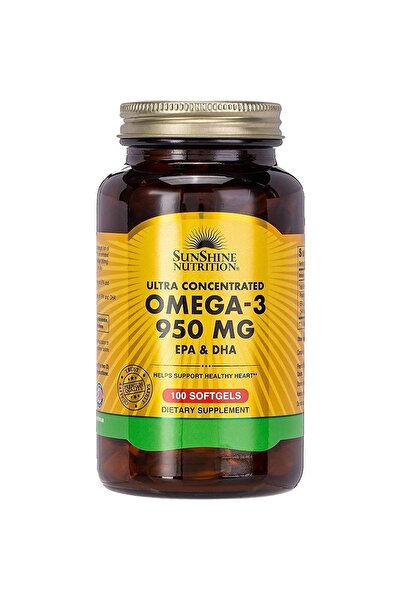 Sunshine Nutrition Nutrition Ultra Concentrate Omega-3 950Mg Epa & Dha, 100 Softgels