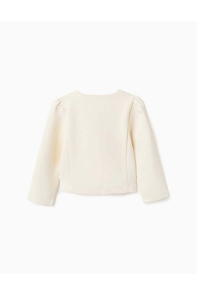 Ziddy Classic Jacket for Baby Girls, Cream