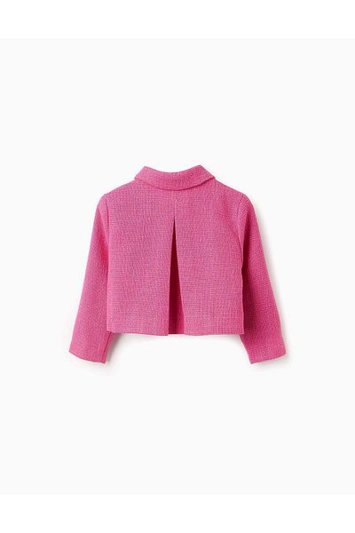 Ziddy Tweed Jacket for Baby Girls, Pink