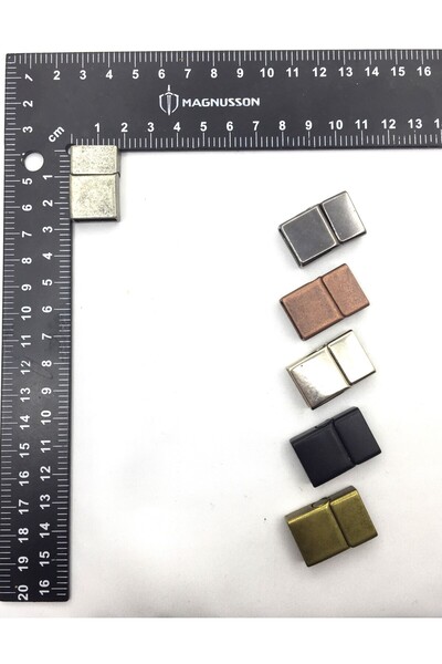 BONCADAS 5x15 MM DERİ BİLEKLİK KİLİTİ MIKNATISLI KİLİT (40 ADET)