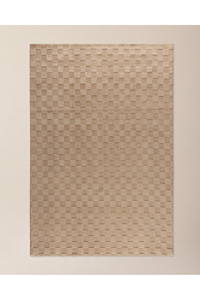 Madame Coco Soie Rölyef Halı - Vizon - 200x290 cm