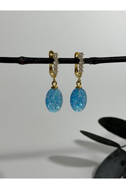 DURAN TAKI TASARIM Opal Gümüş Küpe