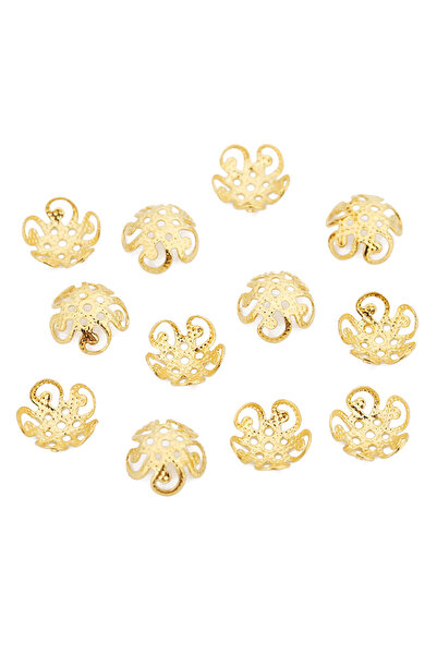 Choice 50 قطعة من خرزات الزهور المصنوعة من الفولاذ المقاوم للصدأ بقطر 8 مم و1...