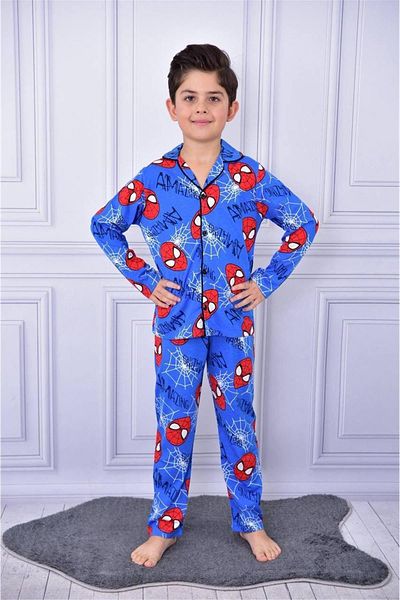 LİLLYPİCCA Set de pijamale cu mânecă lungă cu modele de personaje pentru băiat