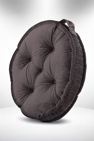 Homedius Asia Çok Amaçlı Yuvarlak Minder - Antrasit