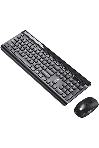 COOYA Wireless USB Keyboard and Mouse Combo , 2.4G Stable Connection,Ergonomic with Number Pad