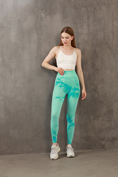 Miss Prova Безшовні спортивні легінси для відновлення після пуш-ап з візерунк...