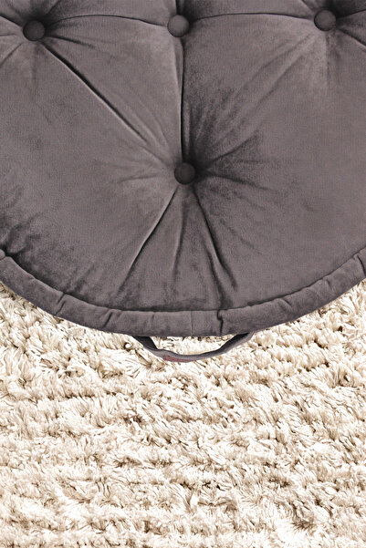 Homedius Asia Çok Amaçlı Yuvarlak Minder - Antrasit