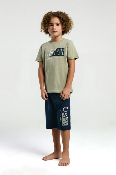 U.S. Polo Assn. U.S. Polo Assn. Boys Licensed T-Shirt and Shorts Bottom Set