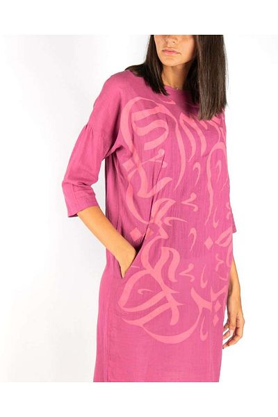 Mishkat Calligraphy Printed Midi Dress
