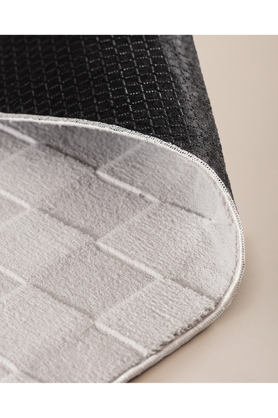 Madame Coco Soie Rölyef Halı - Gri - 200x290 cm