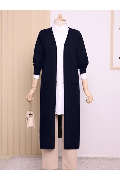 Modamorfo Cardigan lung cu buzunare pentru hijab - Laci