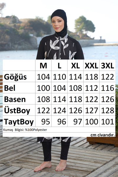 REMSA Μακρύ Ολόσωμο Hijab - Μαύρο 25980