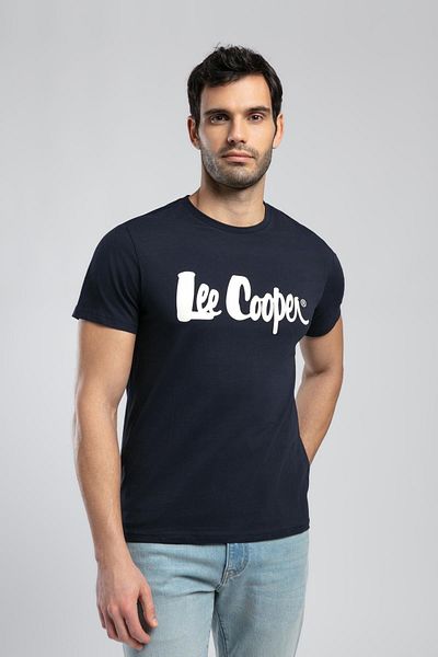 Lee Cooper Londonlogo Ανδρικό T-Shirt με λαιμόκοψη Navy Blue