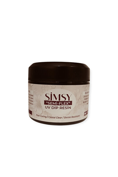SİMSYCOLOURS Simsy Uv Dip Epoksi Reçine Şeffaf ( Tel Çiçek Için)100 ml
