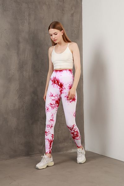 Miss Prova Jambiere sport cu model de vopsea pentru recuperare push-up fără sudură MISSTA1816