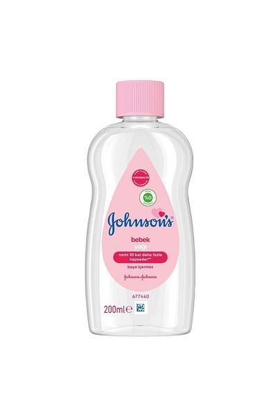 Johnson's مرطب جونسون بيبي أويل 200 مل (وردي) (مجموعة من 3 قطع)
