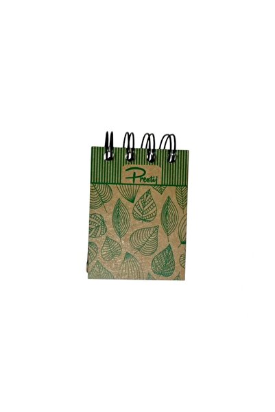 Prestij PRESTİJ 6X8 MİNİ ÜSTTEN SPİRALLİ KRAFT SERT KAPAK 144 YP ÇİZGİSİZ NOT...