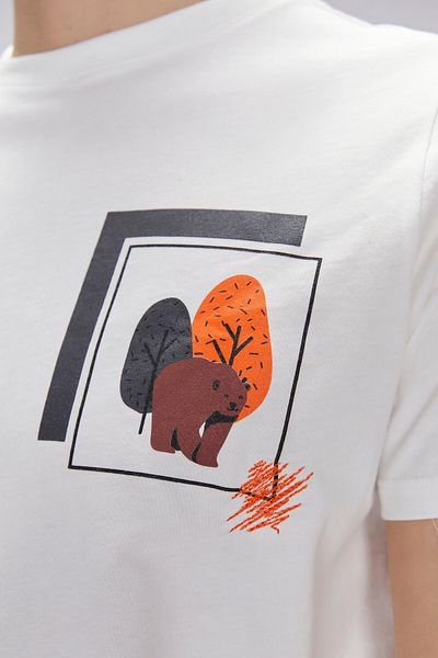 Bad Bear Bain Black Men's Printed T-Shirt