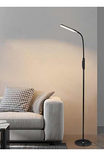 sharpdo مصباح أرضي عمودي بتقنية LED مع تعتيم مستمر لغرفة المعيشة وغرفة النوم، لحماية العين