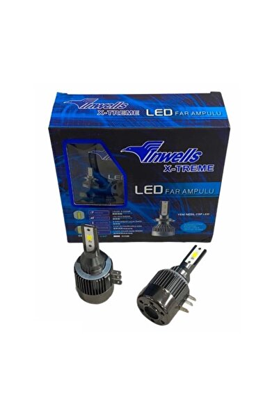 Inwells 12v-24v H15 Csp Led Xenon Far Ampul Seti 6000k 10000 Lümen
