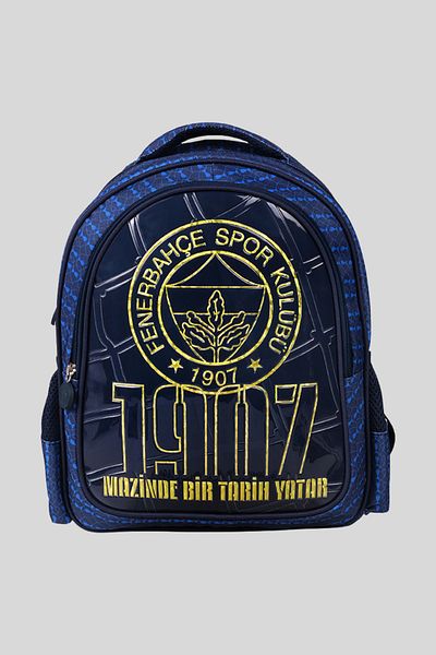 Fenerbahçe Children's Printed Licensed Multi-Compartment Zippered School Backpack