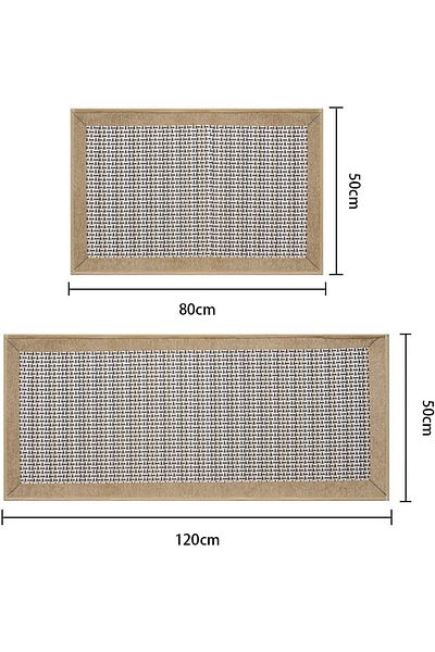 COOYA 2 Pcs Kitchen Floor Mats Set, Non-Skid, Washable, for Kitchen & Sink Area