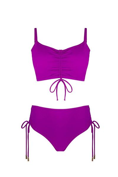 AYYILDIZ 4533 Purple Plus Size Bikini Set