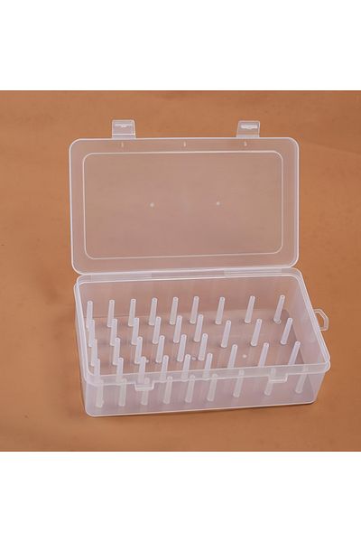 Choice Transparent 42 Spool Sewing Thread Sorting Box, Portable Large Capacity Needle And Thread Holder, Ha