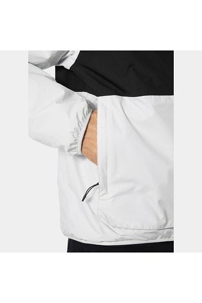 Helly Hansen Ανδρικό γκρι παλτό με κουκούλα Ervik Ins Rain