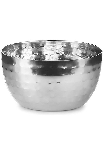 Kedge 6 No. Stainless Steel with Hammered Finish Apple Bowl, 330 ml Capacity