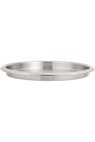 Kedge Stainless Steel With Hammered Finish Border Tray, 35.5 Cm Size, Silver