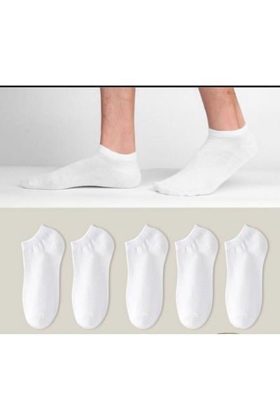 REYNBOO SOCKS 4 ζευγάρια ανδρικά απλά λευκά (χωρίς ραφή) μποτάκια αθλητικά παπούτσια Κάλτσες πλενόμενες μπότες κάλτσες