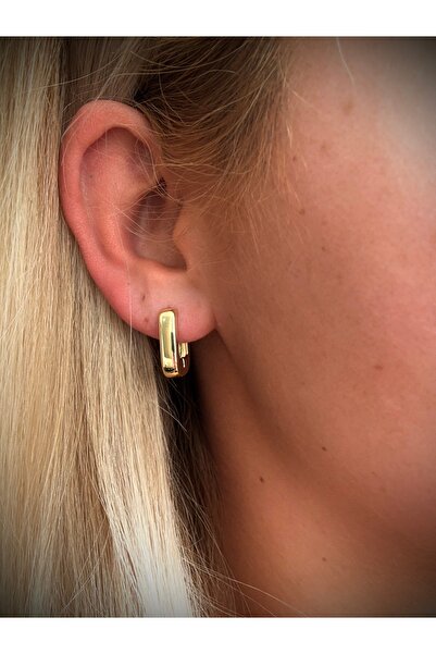GM TAKI Gold Color Geometric Clip on Steel Earrings