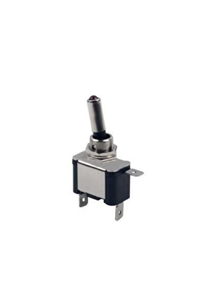 AK-SA TİCARET Çıt-çıt Anahtar 2 Uçlu Işıklı Metal (ON-OFF)