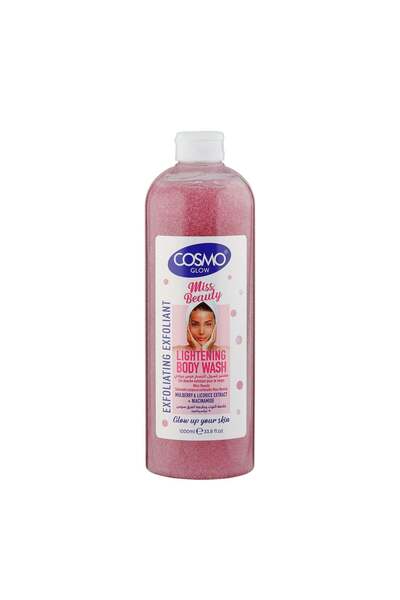 Cosmo Glow White Miss Beauty Lightening Exfoliating Body Wash 1000ml for Unisex