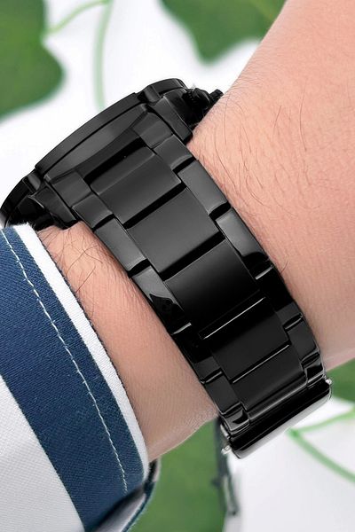 Ferrucci Function Men's Wristwatch Black Steel Strap Steel Case 3 Atm Water Resistance Zmfer059