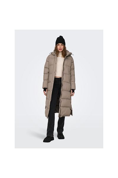 ONLY Γυναικείο παλτό με κουκούλα Ann Premium Puffer X-long Otw